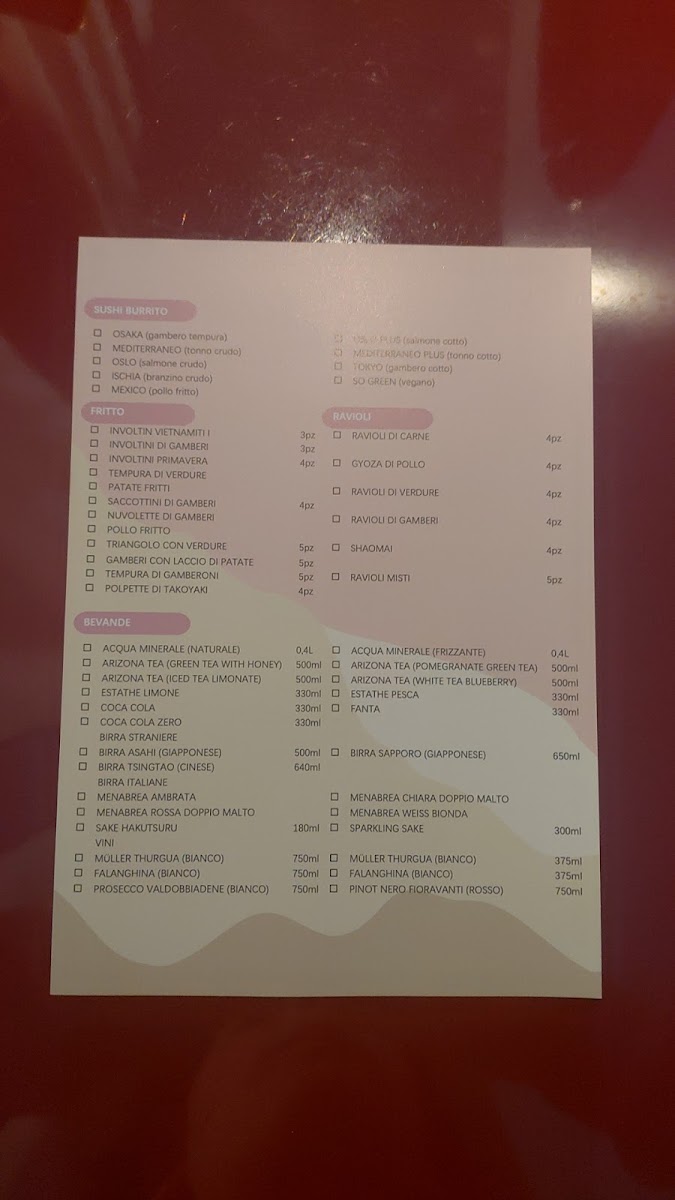 Menu La Fortuna - Asian Bistrot-1